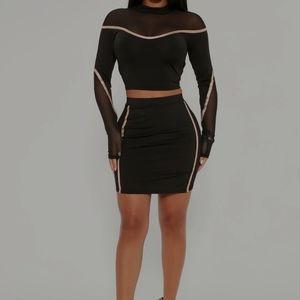 Look at me mini skirt set